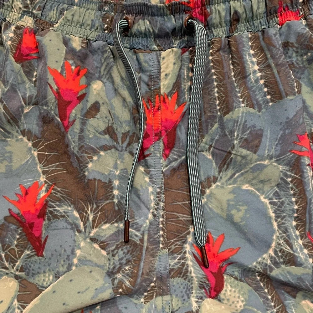 Saxx Cannonball 2 in 1 Cactus Swim Trunks Size Large - Picture 3 of 9
